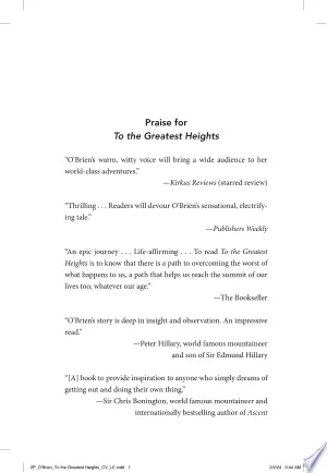 To the Greatest Heights: Facing Danger, Finding Humility, and Climbing a Mountain of Truth