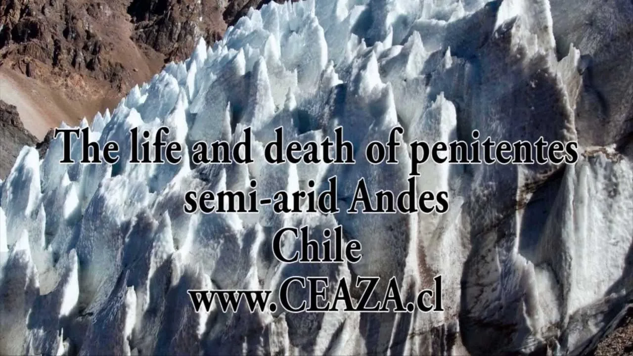 Still from the video “Evolution of snow and ice penitentes” (Jakob Abermann)
