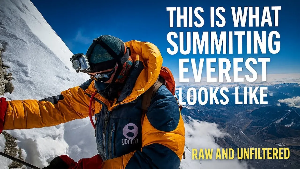 Still from the video “Everest - The Summit Climb” (Elia Saikaly)