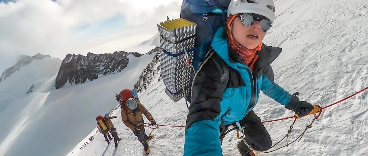 Still from the video: Expedition to Antarctica's Highest Mountain (Rare Footage)