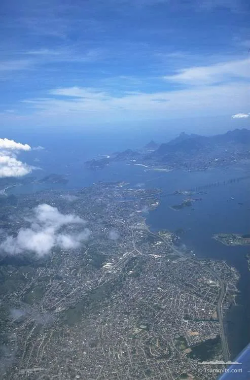 Rio de Janeiro as seen from the plane