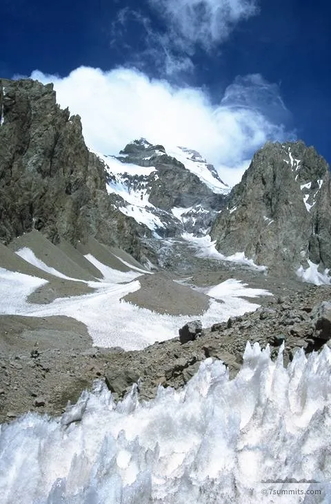 Polish Glacier as seen from the 'minefield' between camp I & II
