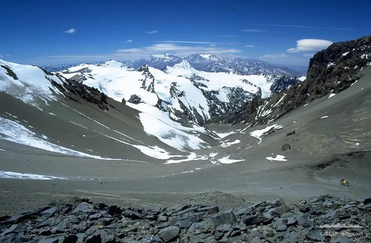 View down from 5600m