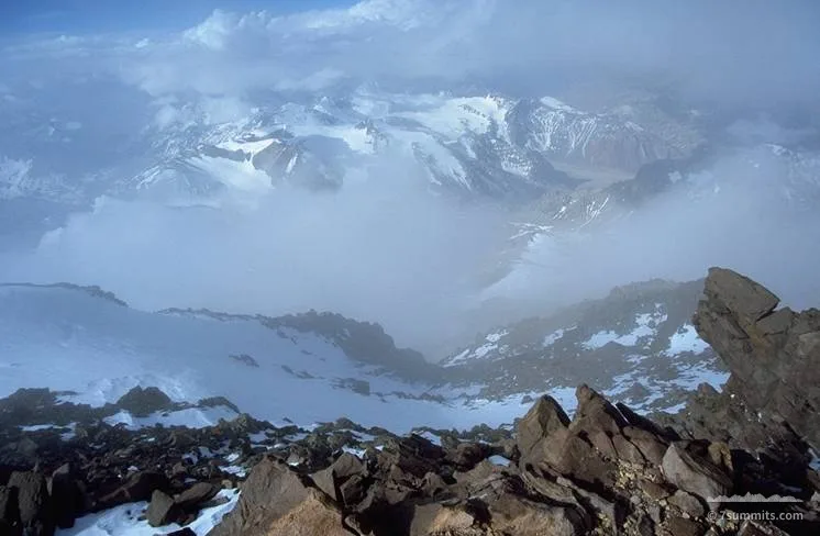Photograph from “Aconcagua by the Falso de los Polacos, December 2000”