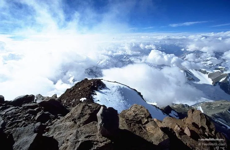 Photograph from “Aconcagua by the Falso de los Polacos, December 2000”