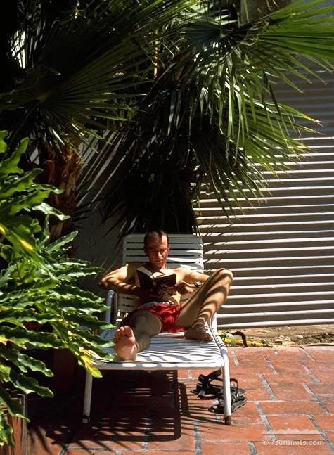 Erik relaxing in Mendoza