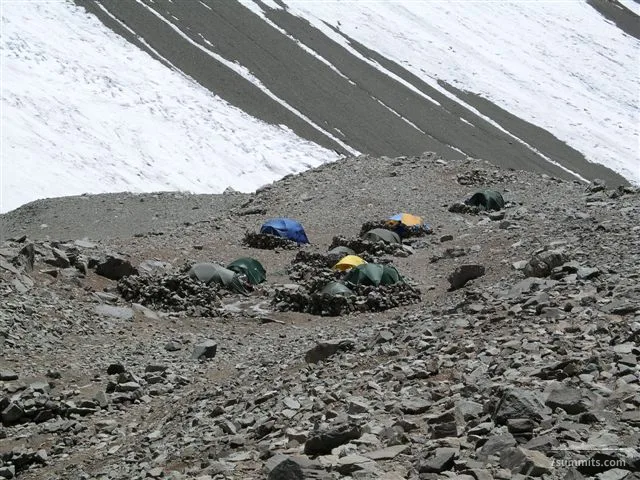 Camp 1, Polish traverse route at 5000m