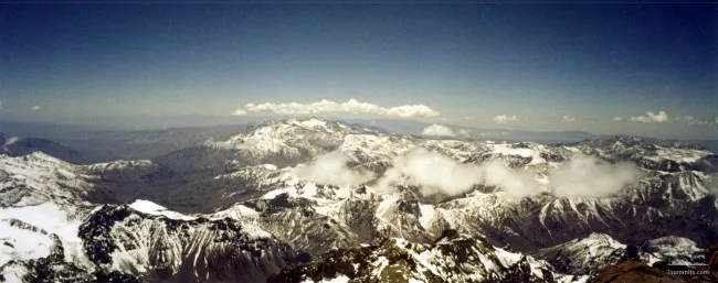 A north-eastern view from the summit.