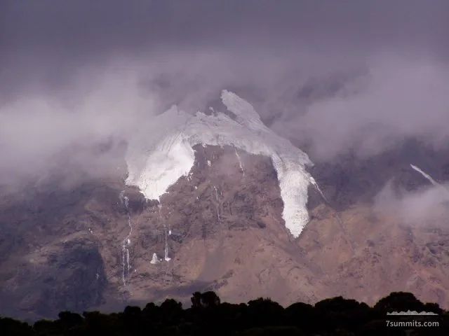 The Little Penck Glacier from Shira Hut