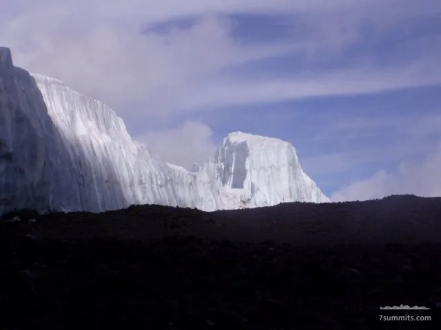 First look, from the crater