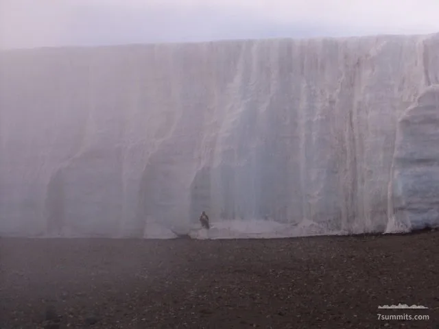 Our guide posing on the glacier.