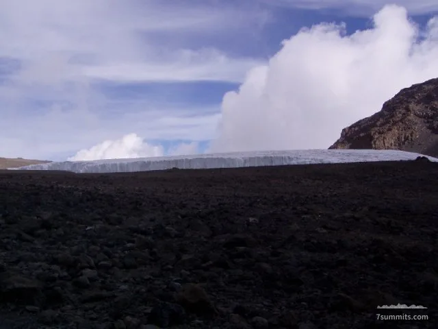 First look, from the crater