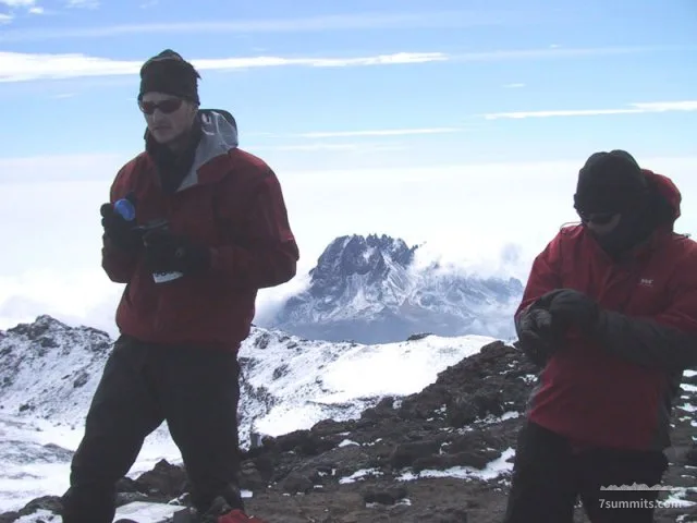Tony and Greg in front of Mawenzi