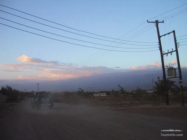 Kili's summit at dusk