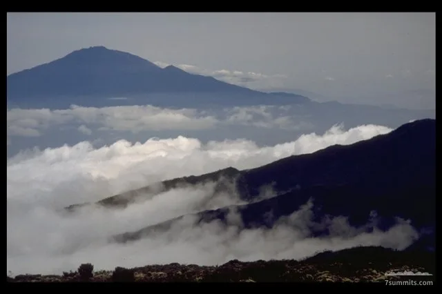 View from Shiraplateau (on Kilimanjaro) towards Mount Meru