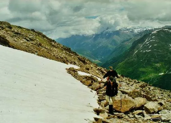 Niall & Saskia on mt Cheget, 3200m