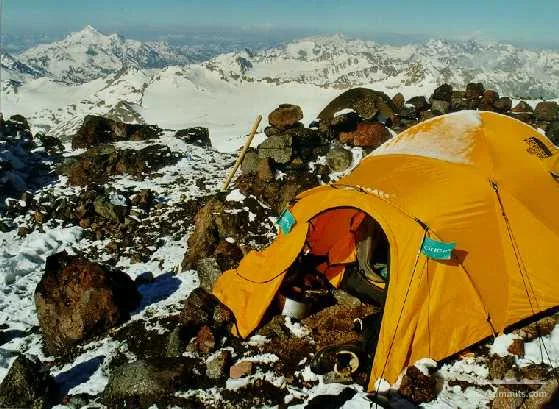 Camping at 4200m