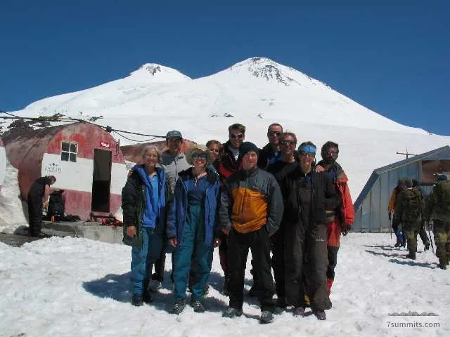 The group in front of the barrels