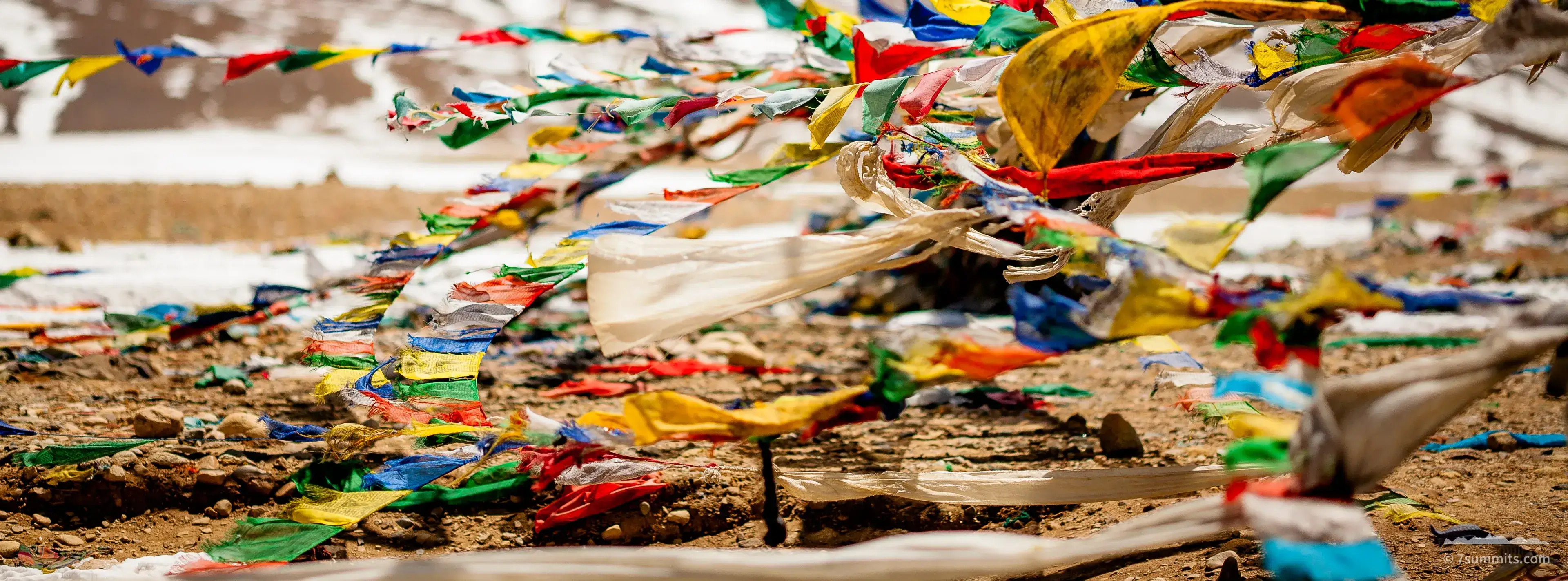 Prayer flags in Tibet