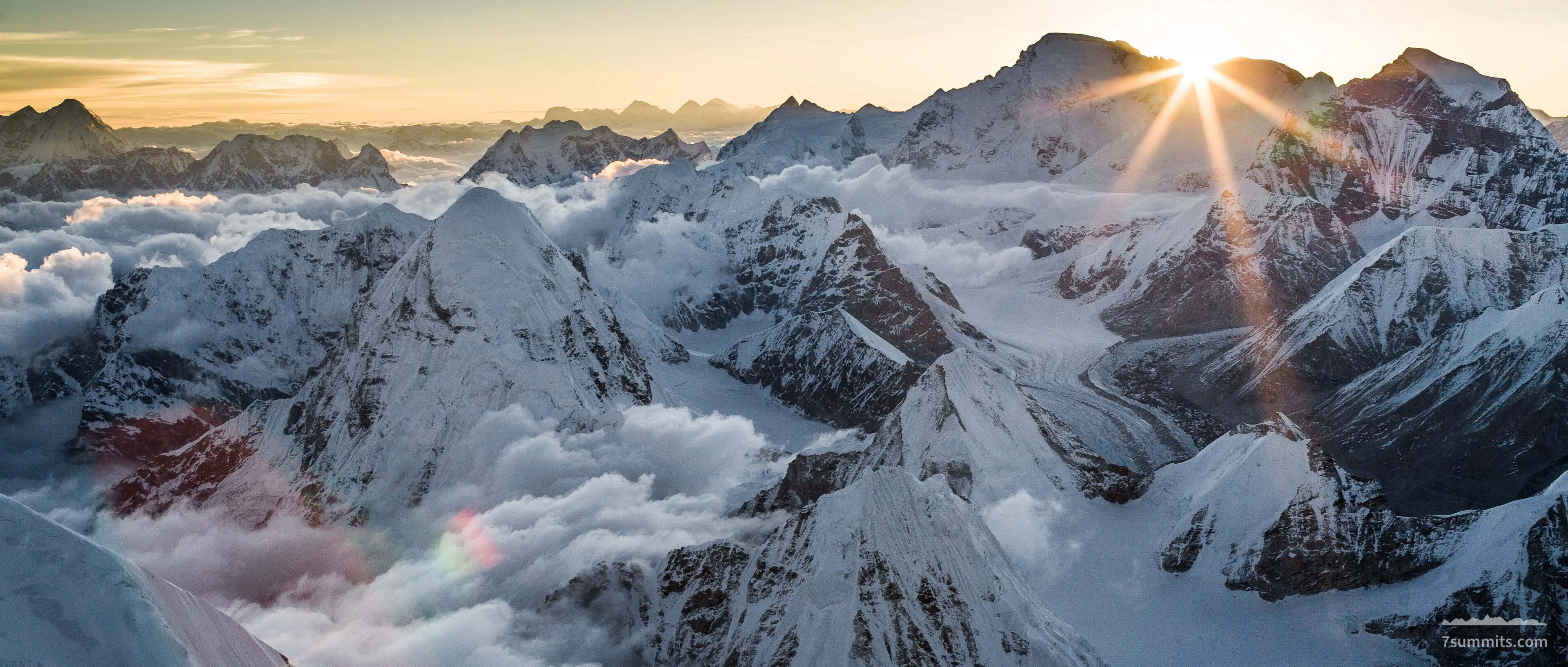 Sunset over Cho Oyu from Everest